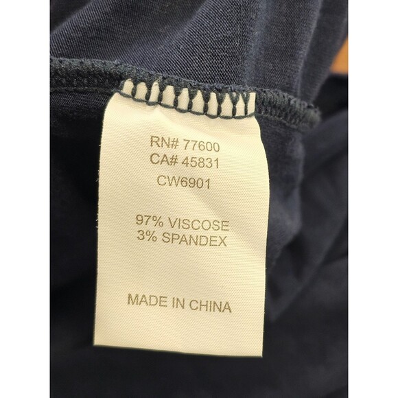 ALK Women's XS Chaser Navy Blue Cool Jersey Flared Sleeve Dress Mini Shift Bell - Picture 8 of 10